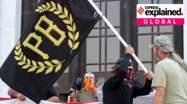 Election 2020 Debate Race proud boys, who are proud boys, what is proud boys, donald trump proud boys, trump white supremacy, indian express