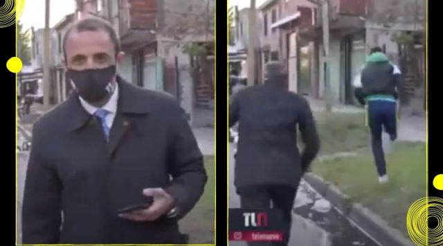 Watch: Argentina TV reporter robbed of his phone on live Television