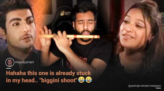 Biggini Shoot, Biggini Shoot rap song, Emotional Atyachar spoof rap song, Emotional Atyachar, Yashraj Mukhate Biggini Shoot song, Emotional Atyachar Biggini Shoot, Biggini Shoot viral video, Kokilaben rap song musician, Biggini Shoot rap song, Trending news, Indian Express news.