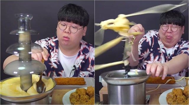 youtuber cheese fondue video, cheese fondue breaksdown video, cheese fountain mishap video, tasty hoon, tasty hoon Cheese Fondue Chicken video, viral video, indian express