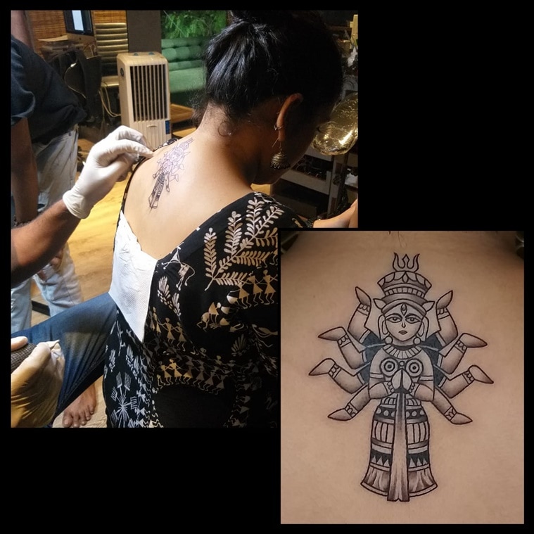 Tattoo uploaded by Inkrider Tattoo Studio • Mahakali is the presiding  Goddess of the first episode of the Devi Mahatmya.Here, she is depicted as  Devi in her universal form as Shakti.#mahakaalitattoo#inkrider  #inkridertattoos#inkriderudaipur ...