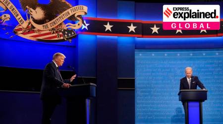 US presidential debate, Hunter biden, Beau biden, joe biden, donald trump, presidential debate US, US elections, US elections 2020, US presidential elections, US presidential elections 2020, Trump Biden debate, Trump Biden presidential debate, World news, Indian Express