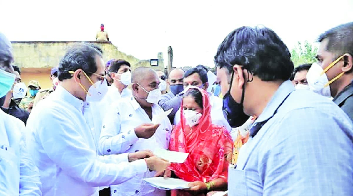 uddhav thackeray, maharashtra rains mahrashtra crop damage, maharashtra rain crop damage, maharshtra rain standing crop damage, indian express news