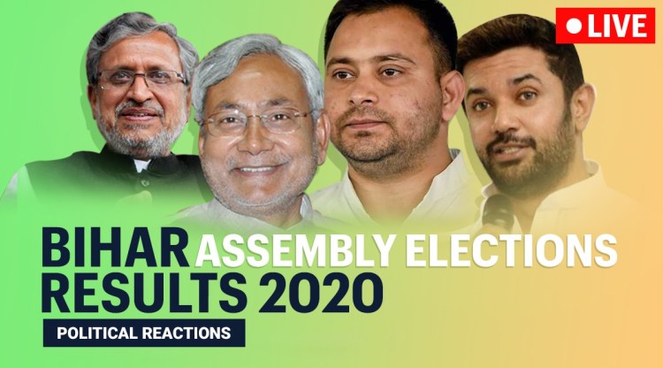 Bihar Election Results 2020 Live, Bihar Election Result Political Reactions Live