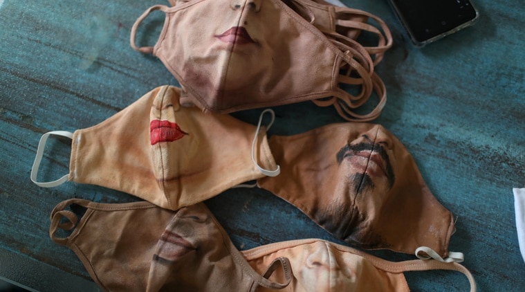 Coronavirus, COVID-19, Brazil, Mask art, Face mask art, Face mask painting, Trending news, Indian Express news