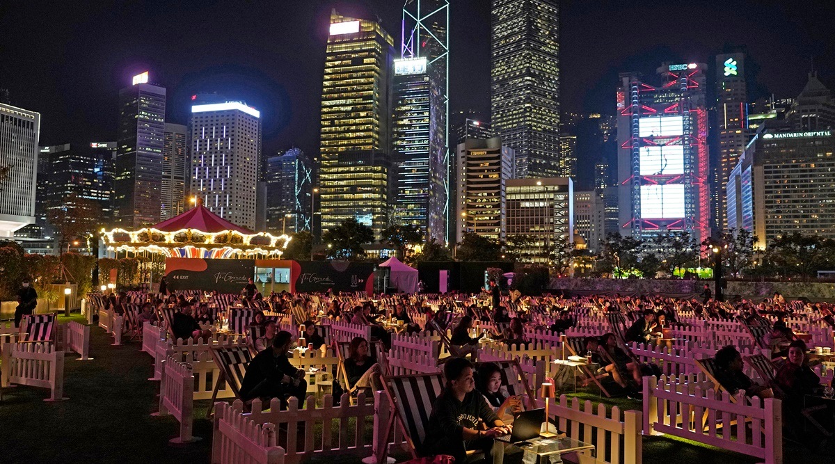 Hong kong opens first outdoor entertainment park that has social distancing