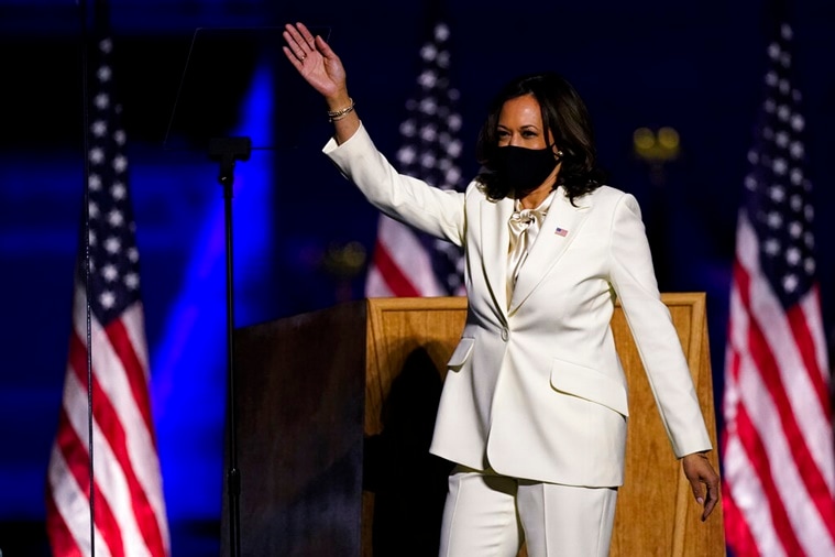 After historic win, Kamala Harris delivered acceptance speech in a ...