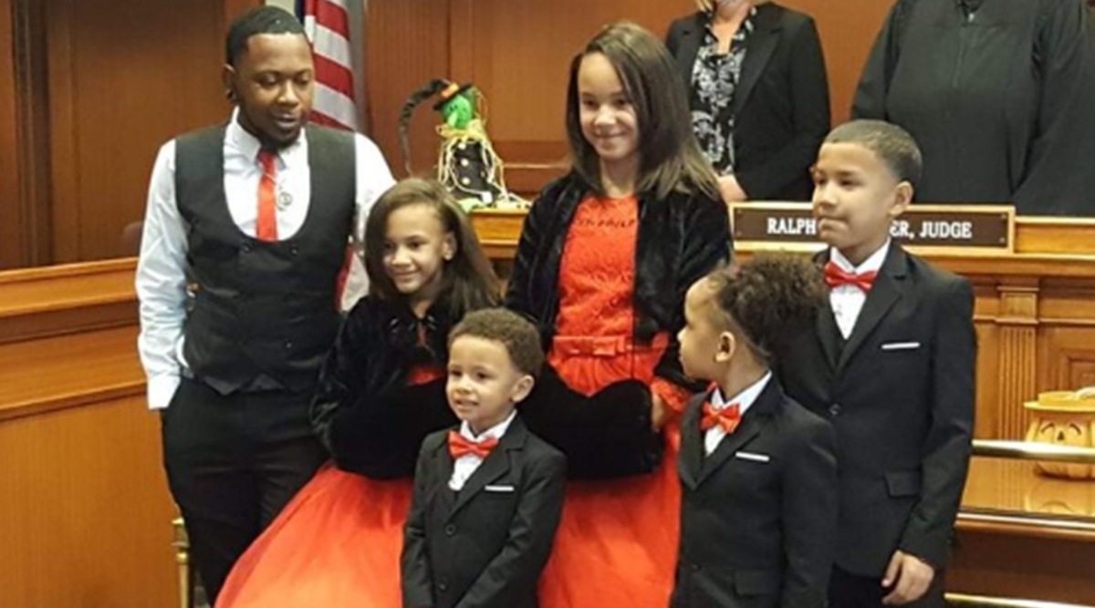 Man adopts five children, Foster care, Ogio, Single man, Adoption, five sibling kids, Trending news, Good news, Indian Express news