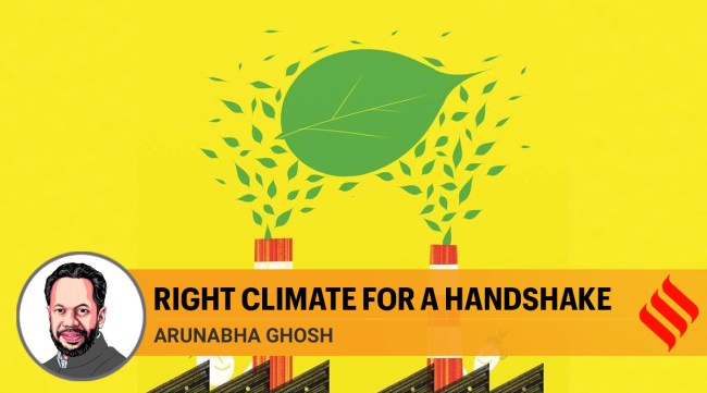 Since Biden does not intend to pursue a second term, his climate legacy would be contingent on him pushing actions now, rather than later. This is where India can become a strong ally. (Illustration by C R Sasikumar)