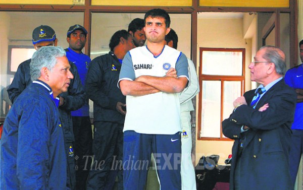 Jagmohan Dalmiya and Sourav Ganguly