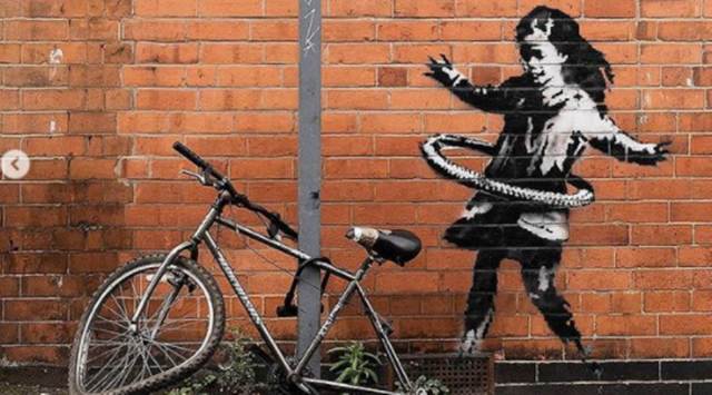 Banksy, Banksy artwork, Banksy artwork in Nottingham, Banksy artwork targeted in Nottingham, indian express news