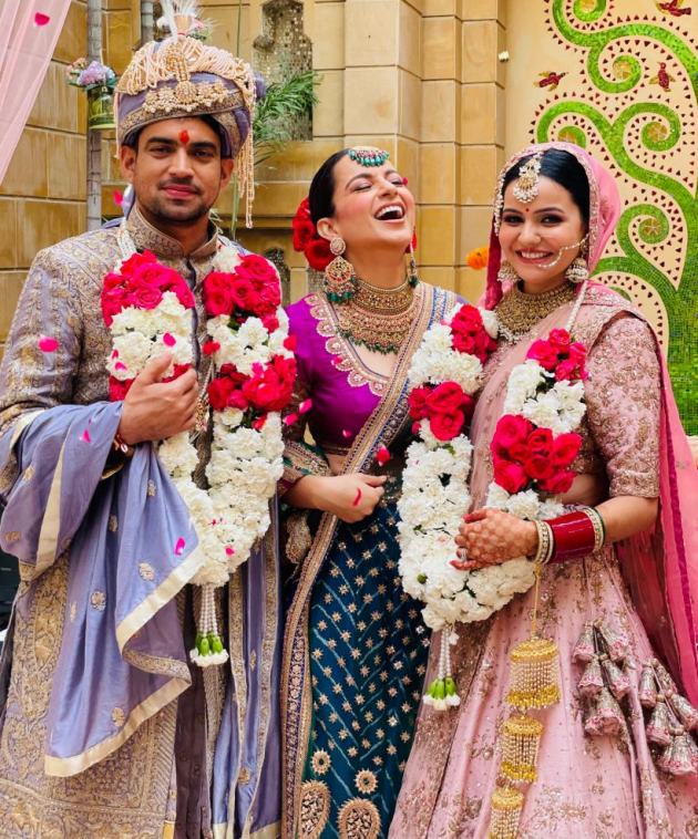 Kangana Ranaut brother Aksht wedding photos picture