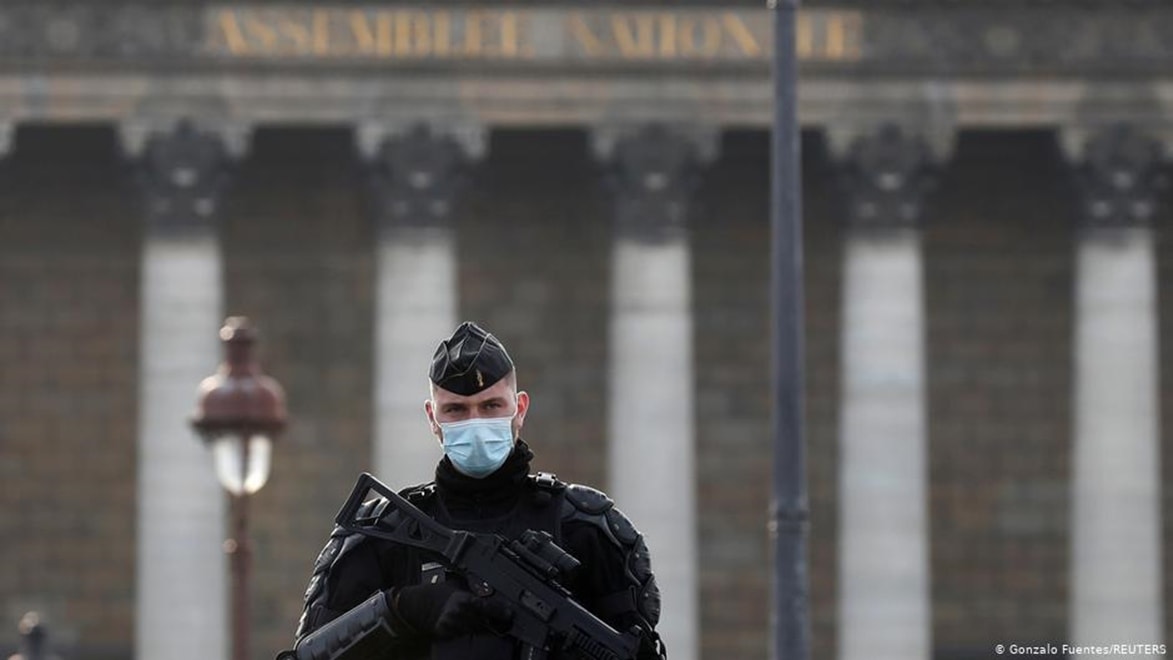 Paris, Paris black man, Black man, France Police, President Emmanuel Macron, Prime Minister Jean Castex, Indian Express News, France, Indian Express