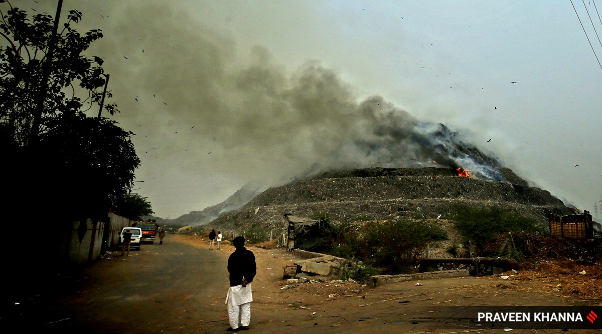 Ghazipur landfill, Ghazipur landfill Delhi, Ghazipur landfill fire, Delhi garbage mountain, Delhi city news