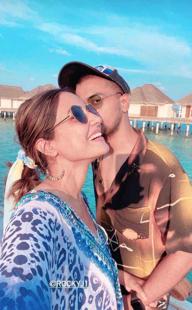 hina khan with rocky jaiswal