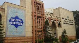 India Islamic Cultural Centre signboard defaced, Hindu Sena says its workers did it