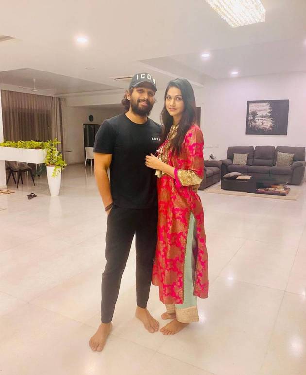 allu arjun with wife