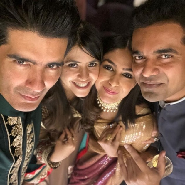 Manish Malhotra, Mrunal Thakur, Ekta Kapoor.