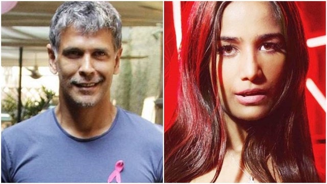 Actor and model Milind Soman and Poonam Pandey.