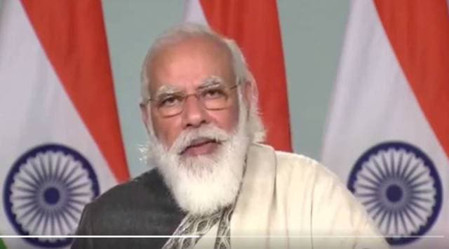 Constitution Day, PM Modi Constitution Day, Modi Constitution Day speech, All India Presiding Officers’ Conference, speakers conference Gujarat, Know Your Constitution, PM Modi constitution, indian express