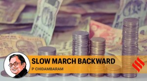 Slow march backward
