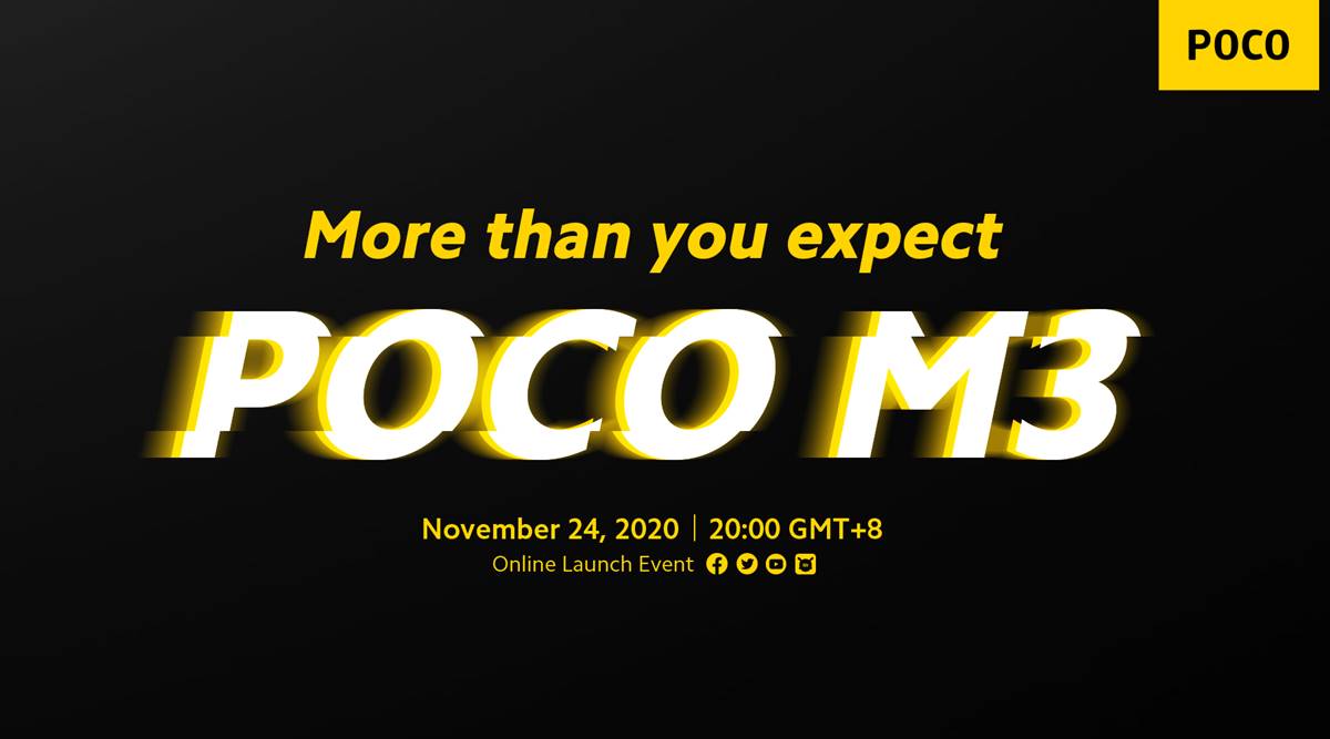 poco m3, poco m3 launch date, poco m3 price india, poco m3 specs, poco m3 live stream, poco m3 features, poco m3 processor