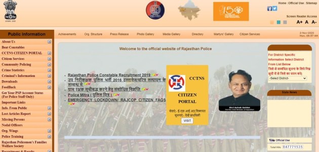 Rajasthan Police recruitment 2020