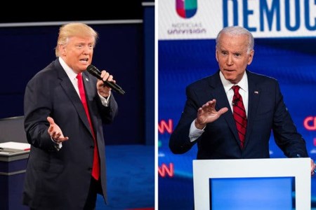 US President Donald Trump (Left) and President-elect Joe Biden (right)