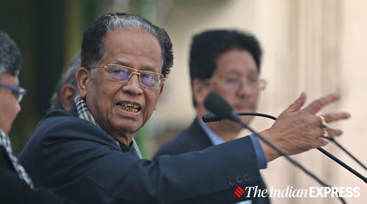 Former Assam CM Tarun Gogoi. (Express photo: Renuka Puri)
