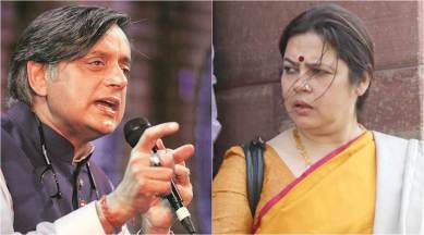 Shashi Tharoor, Meenakshi Lekhi, kunal kamra tweets, twitter Ladakh in china error, twitter apology, twitter apology in writing for Ladakh in china error, indian express
