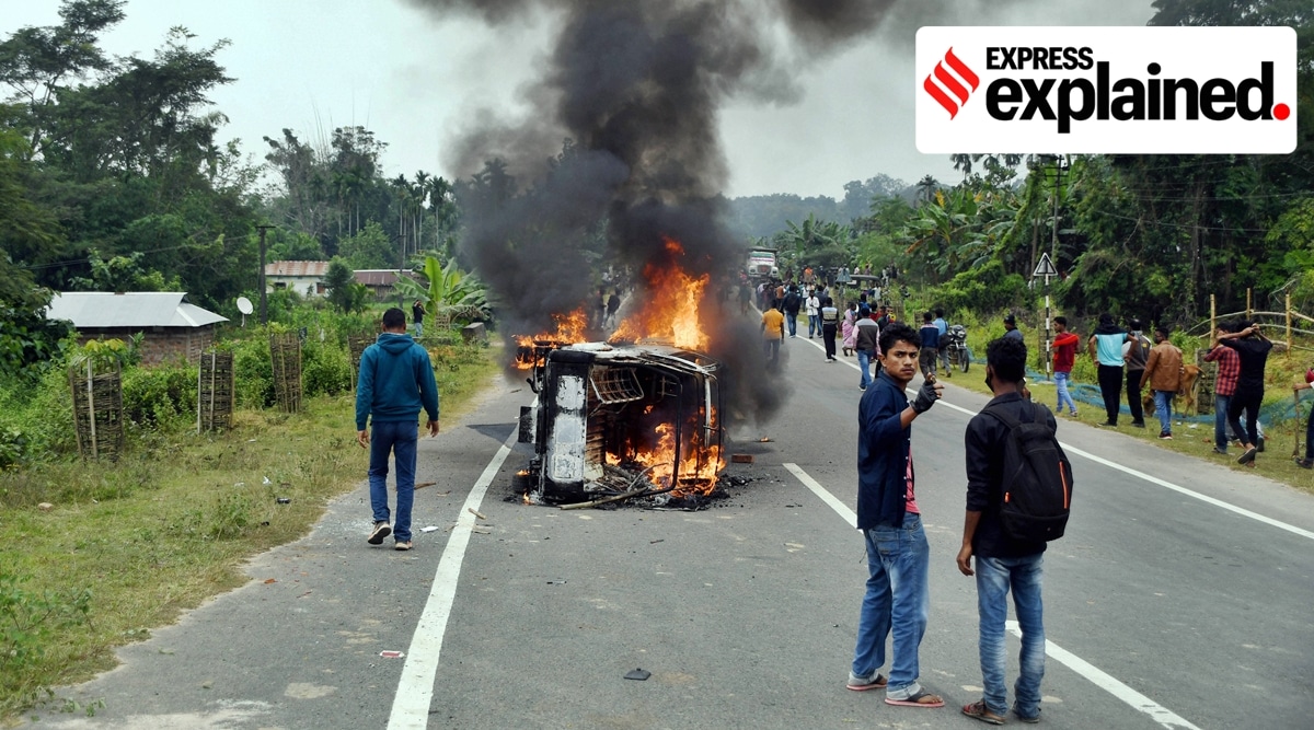 Tripura protests, Bru resettlement, Tripura Bru refugees, Bru refugees Tripura, Tripura Bru refugees violent protest, Who are Bru refugees, Tripura Bru refugees settlement, express explained