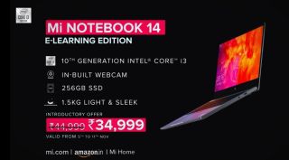 Xiaomi, Mi Notebook 14 e-learning edition, Mi Notebook 14 e-learning edition launched in India, Mi Notebook 14 e-learning edition specs, Mi Notebook 14 e-learning edition specifications, Mi Notebook 14 e-learning edition price, Mi Notebook 14 e-learning edition price in India, Mi Notebook 14 e-learning edition features, Mi Notebook 14 e-learning edition Amazon, Xiaomi laptop, Mi Notebook 14, Mi Notebook 14 Core i3 processor