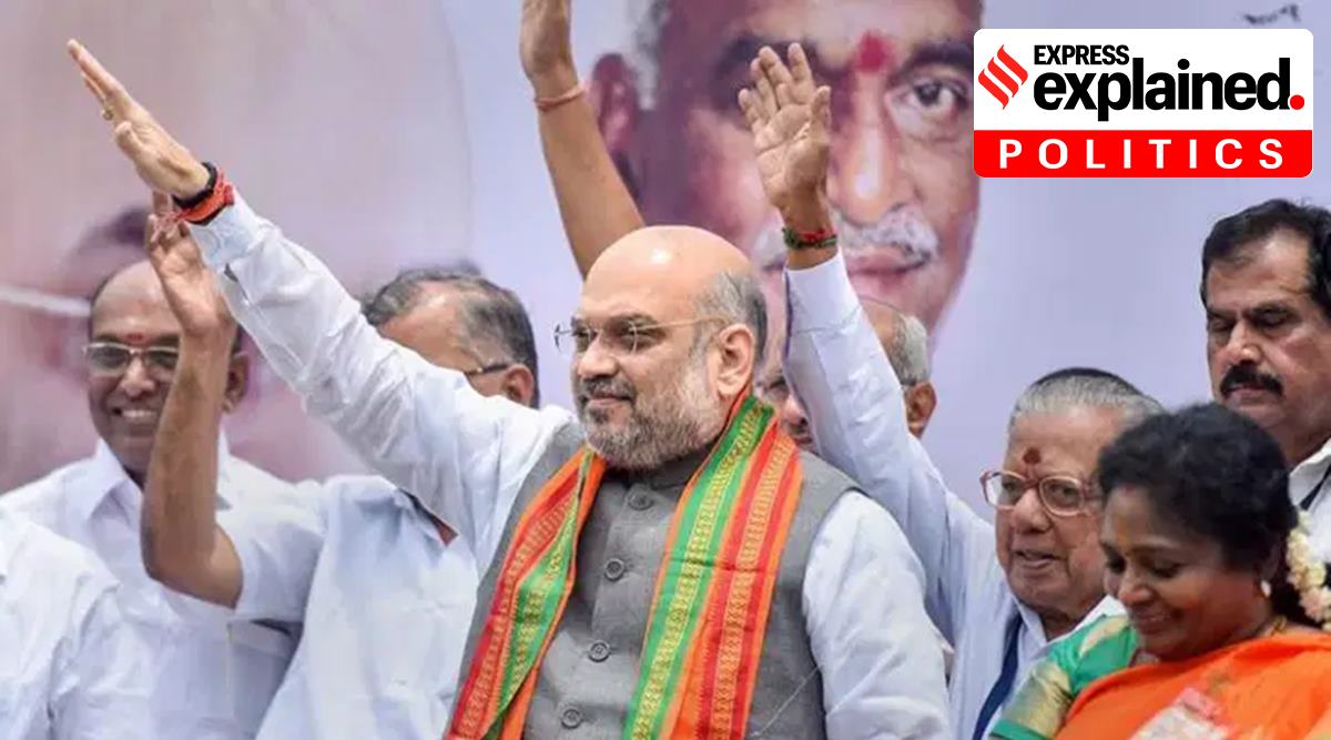 A file photo of Amit Shah in Chennai in 2018. (PTI)