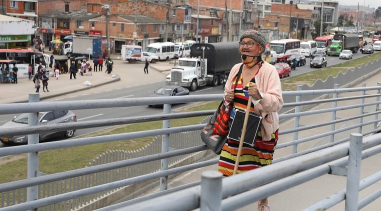 69-year-old, rapper, Colombian rapper, Colombian woman rapper public transport, Toothless Cindy rapper, Venezuelan grandmother rapper, trending news, Indian Express news