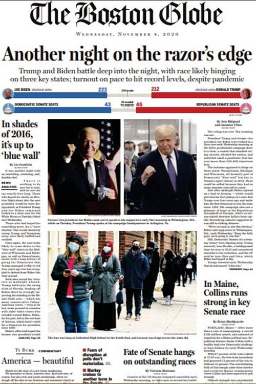 ‘A nation divided’: How US newspapers covered election night | World ...