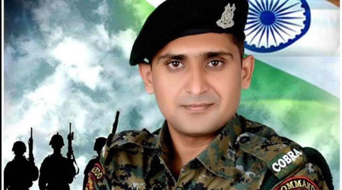 The body of Ajitsinh Parmar, 25, who was posted in CRPF's COBRA unit in Gaya, Bihar, was exhumed from Ratlam and brought to his hometown Kodinar in Gujarat's Gir Somnath on Wednesday, where a large number of people attended his funeral procession.