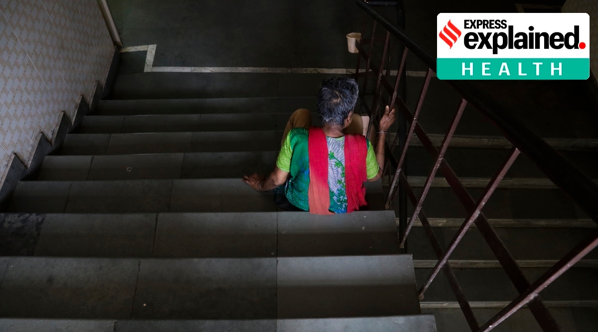 According to the World Health Organisation, dementia is a syndrome in which there is deterioration in memory, thinking, behaviour and the ability to perform everyday activities.
(Express Photo: Abhinav Saha, Representational)