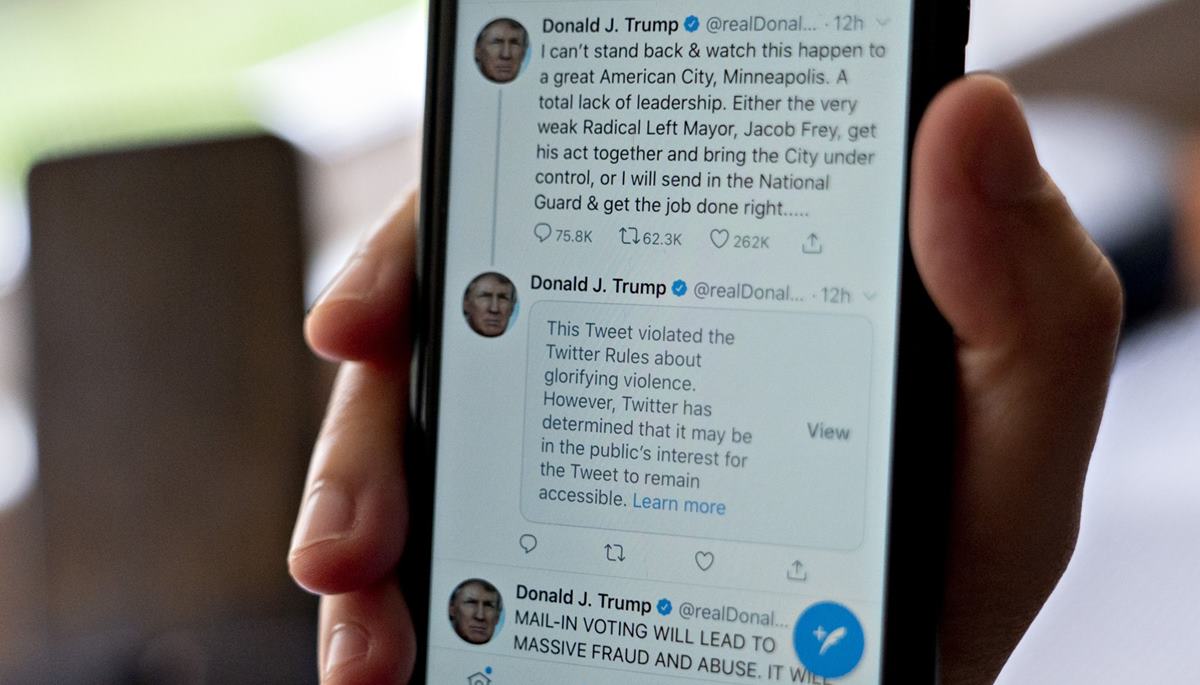 Since the polls closed Tuesday night, Twitter has hidden eight separate Trump tweets for violating the company’s rules, most of them for trying to undermine the validity of election results by suggesting vote tallies are fraudulent