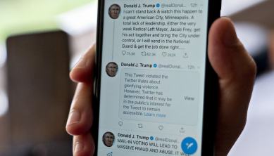 Since the polls closed Tuesday night, Twitter has hidden eight separate Trump tweets for violating the company’s rules, most of them for trying to undermine the validity of election results by suggesting vote tallies are fraudulent