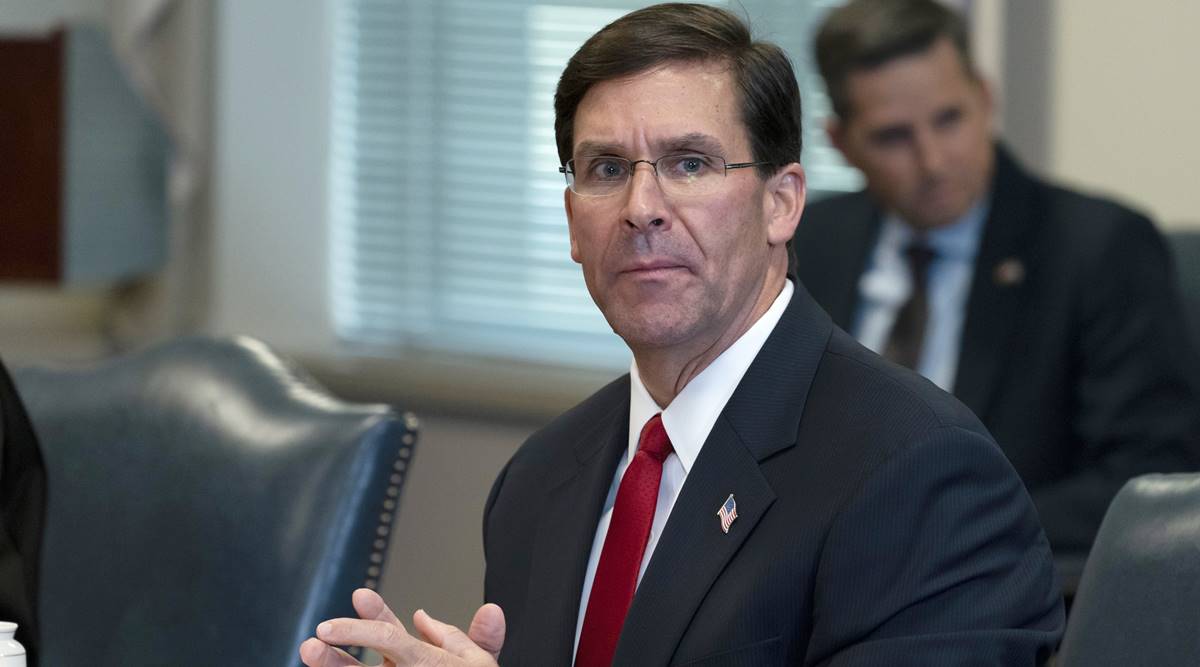Mark Esper, Donald trump, trumo fires defense secy, Christopher Miller, US presidential election, indian express