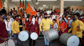 Gujarat bypolls, Gujarat bypoll results, Gujarat bypolls latest news, Abdasa, Morbi, Karjan, Dangs, Dhari, Kaprada, Vijay Patel, Brijesh Merja, indian express, Gujarat news