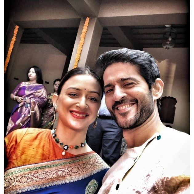 hiten gauri karwa chauth photos