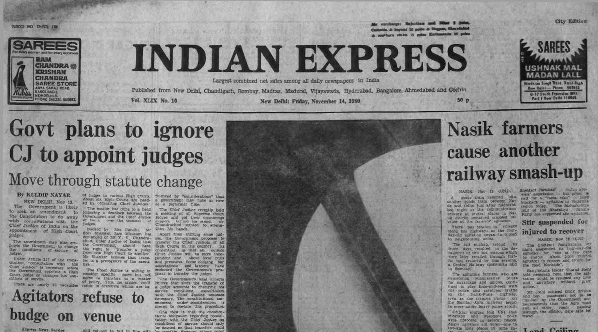 Forty Years Ago, November 14, 1980: Govt vs judiciary | The Indian Express