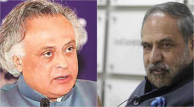 Anand Sharma (R) says not joining a ‘strategic blunder’, Jairam Ramesh says Delhi right in not joining bloc.