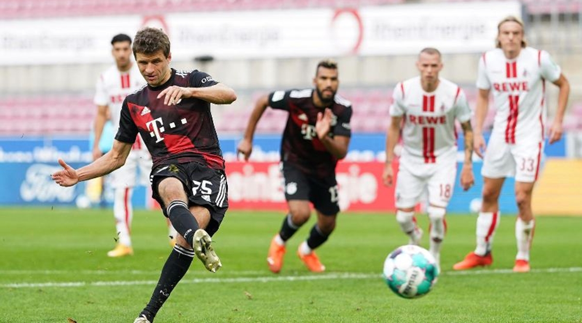 bayern munich go top of the bundesliga table with win at cologne sports news the indian express