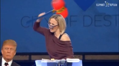 paula white, paula white service for trump reelection, paula white trump service memes, Trump prayer service remix, paula white service funny edits, us elections 2020, Trending news, indian express