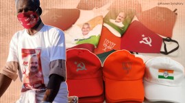 Kerala, political face masks, face masks as a campaign strategy, facemasks campaign tool, COVID-19, campaign strategies, Local body elections, Kerala news, Kerala local body election, Kerala panchayat elections, election campaign amid coronavirus, Kerala Coronavirus updates, Indian Express news.