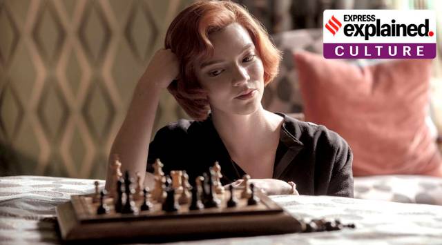 The Queen's Gambit follows the story of an orphan chess prodigy, Beth Harmon, who enters the male-dominated world of competitive chess. (Netflix)