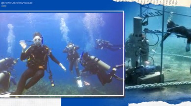 Egyptian diver world record longest dive, guinness world record, viral video, Saddam Al-Kilany,