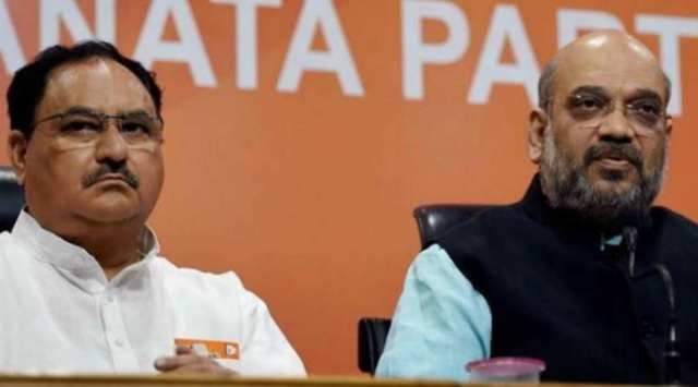 J P Nadda and Amitb Shah. (File Photo)